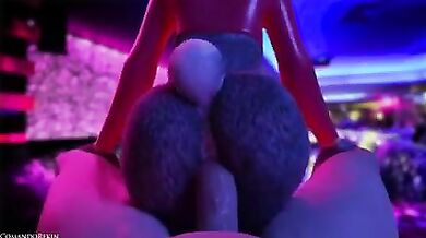 Judy Hops Jumps on a Dick Close Up
