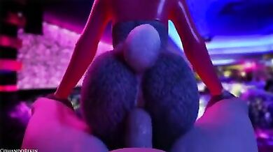 Judy Hops Jumps on a Dick Close Up