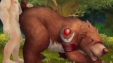 Human hard sex bear world of warcraft female male