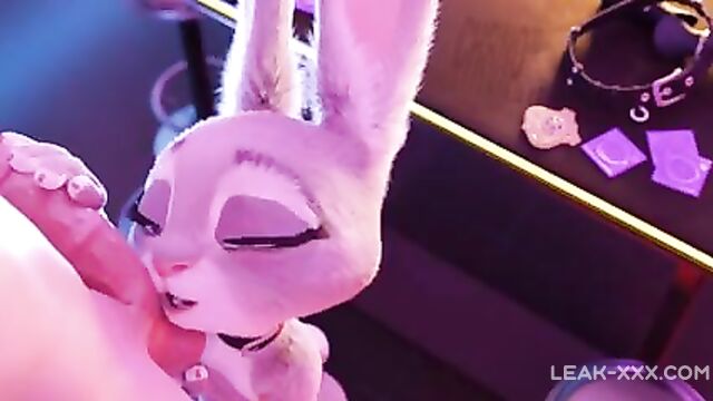 Blowjob from Judy Hopps rule 34 3D