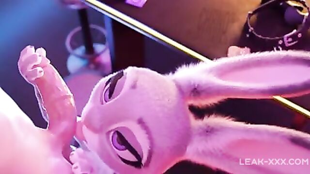 Blowjob from Judy Hopps rule 34 3D - 3 image