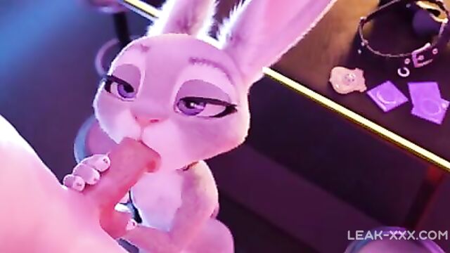 Blowjob from Judy Hopps rule 34 3D - 4 image