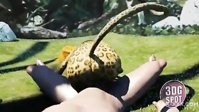 3D porn with a Wild Cat in the Jungle Pov - 5 image
