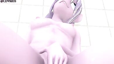 Diamond Tiara in the Shower (Cartoon)