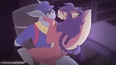 RACCOON FURRIES FUCK Femdom - SEXY FURRY YIFF ANIMATION