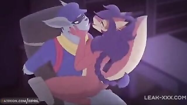 RACCOON FURRIES FUCK Femdom - SEXY FURRY YIFF ANIMATION - 4 image