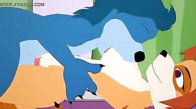 The well hung cub and his babysitter (yiff cartoon)