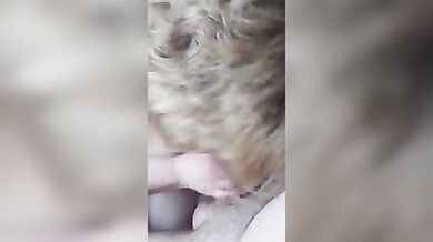 Drunk mommy gives a blowjob to her son pov
