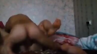 Son fucks his russian mom's pussy hard