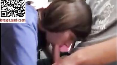 18 yo sister sucks brother's big cock