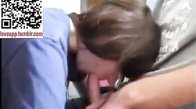 18 yo sister sucks brother's big cock