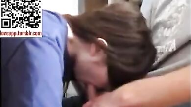18 yo sister sucks brother's big cock