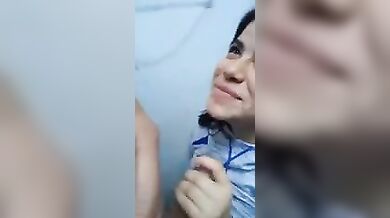 Brazilian mom gave her son a blowjob