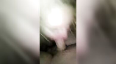 Curly mom sucks her son's cock pov