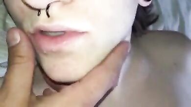 Brother woke up and put his penis in the mouth