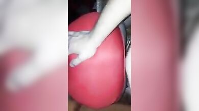 Russian son fucks mom doggy style on New Year's
