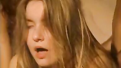 Pervert dad and mom teach their daughter anal sex