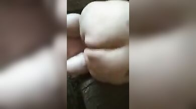 Son roughly fucked his fat mother in the mouth