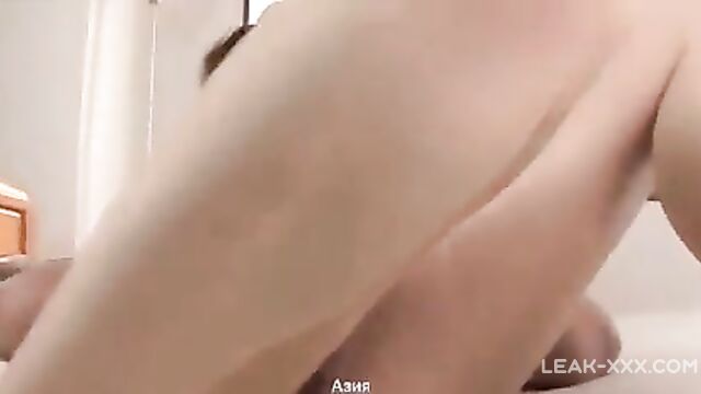 Asian aunt treated her nephew's cock with her mouth - 4 image