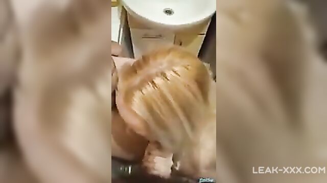 Mature mom sucks dad and son cock in the bath - 2 image