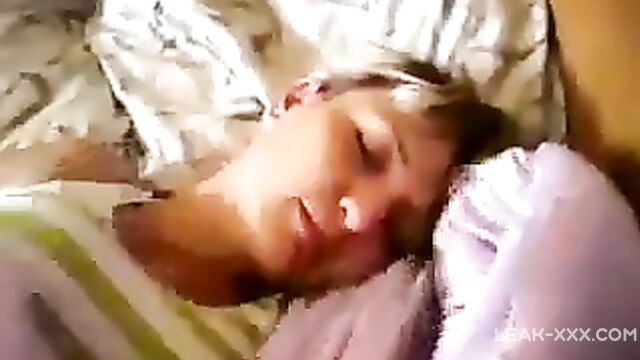 Son woke up russian mom and fucked her hard in all her holes - 1 image