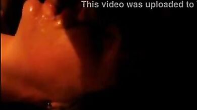 Drunk son moves his dick over the lips of his sleeping mother and cums on her face