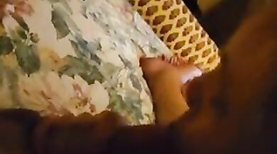 Granny pleases grandson's dick with her working mouth pov