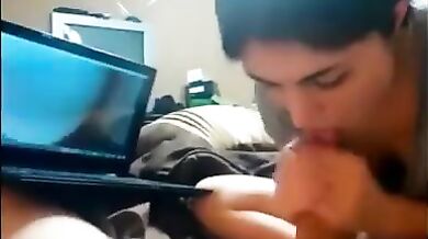 Brother and Sister Handjob, Head and Cum in Mouth