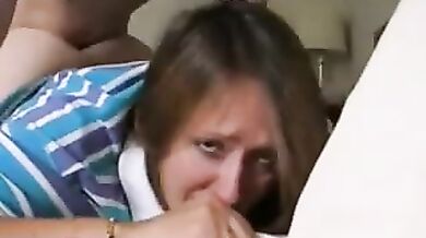 Roug anal sex with pretty mom and her teenage son
