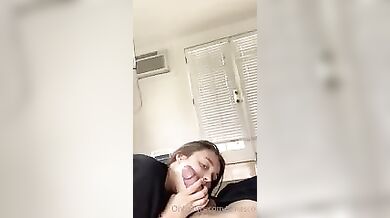 Slutty sister loves to suck her brother's dick