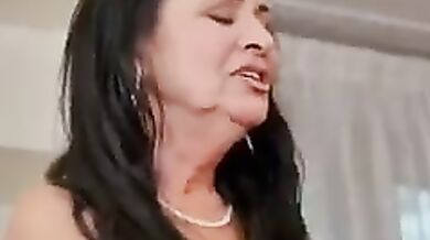 Grandson licked his grandmother's pussy with his tongue