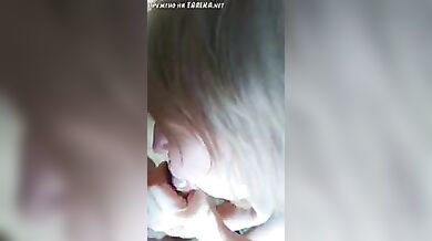 Russian mom sucked off her son's dick