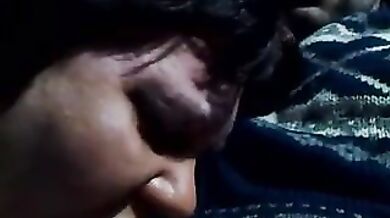 Real mom gives a blowjob to her son in the car