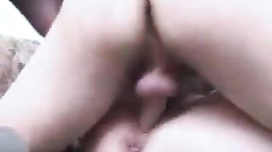 Son fucking his horny mom with a hairy pussy