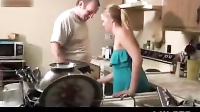 The father allowed his daughter to get his dick