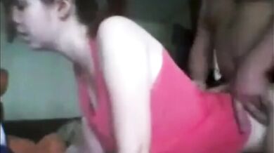 Drunk father fucks his daughter doggy style